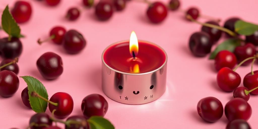 Cherry Berry scented tea light