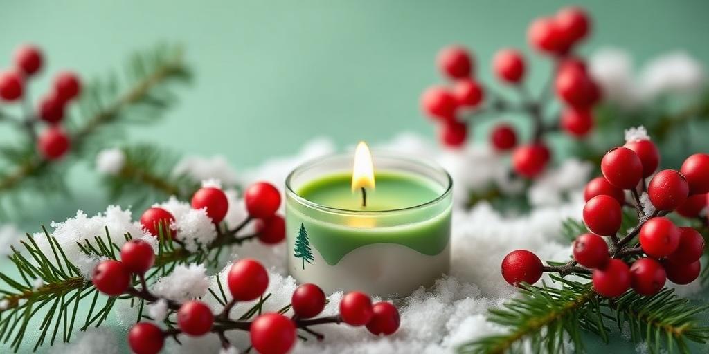 Christmas Tree scented tea light