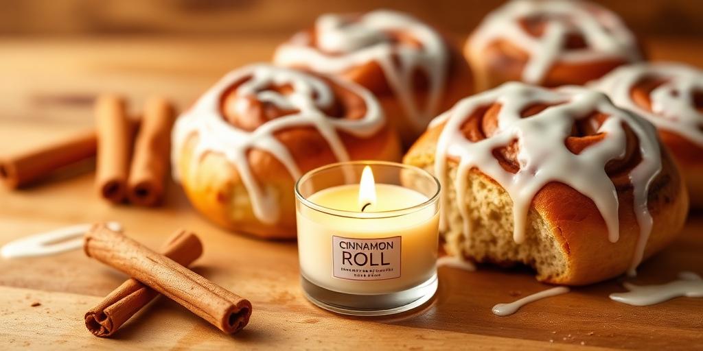 Cinnamon Roll scented tea light