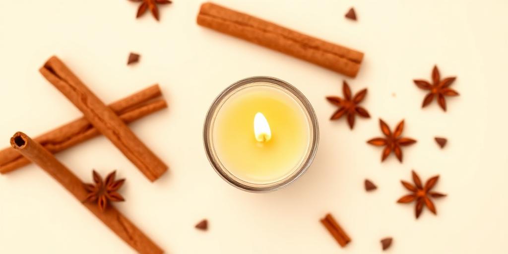 Cinnamon Spice scented tea light
