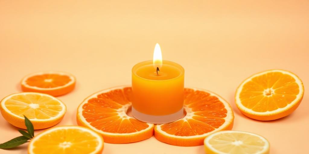 Citrus Burst scented tea light