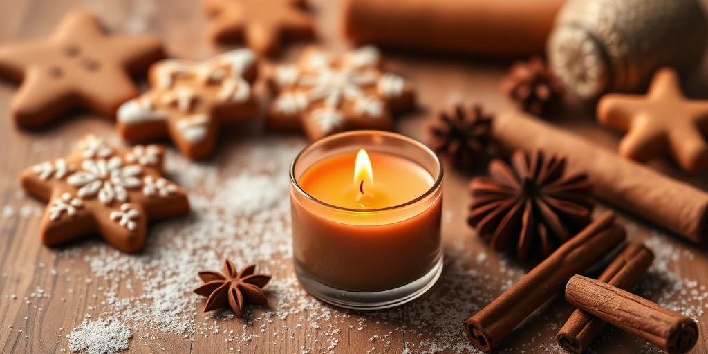 Gingerbread scented tea light