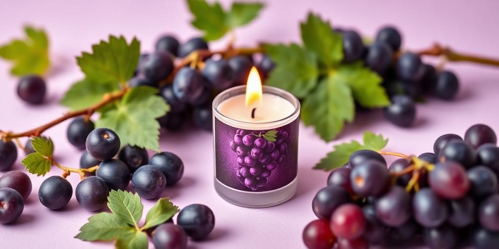 Grape Glow scented tea light