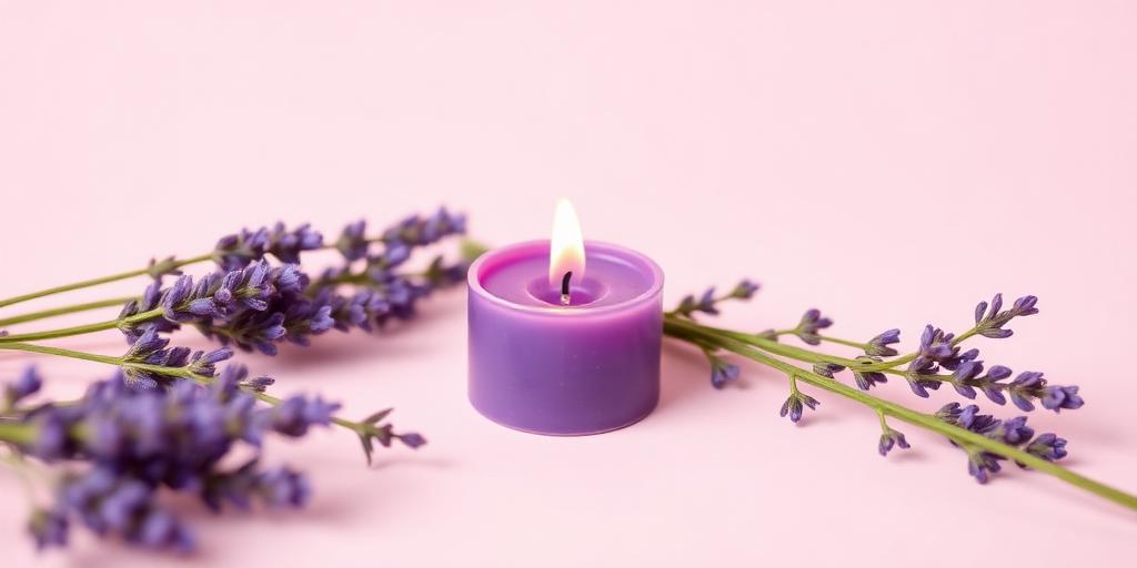 Lavender Calm scented tea light