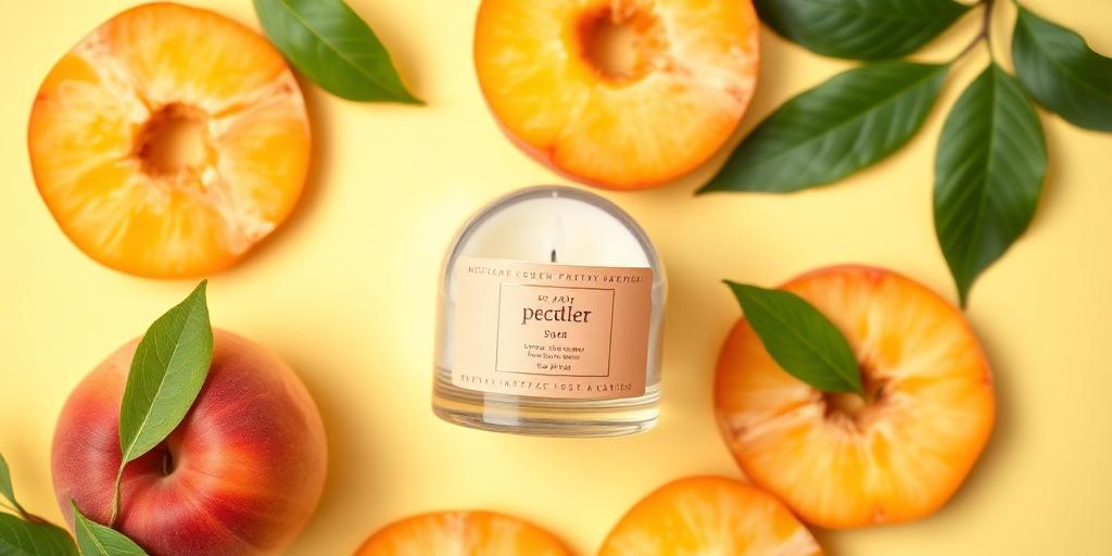 Peach Nectar scented tea light