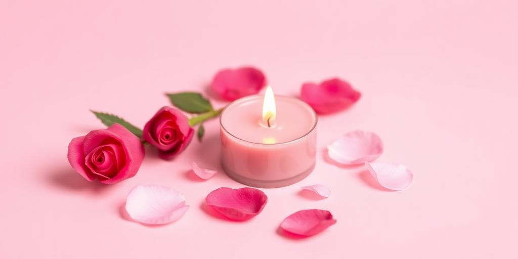 Rose Petal scented tea light