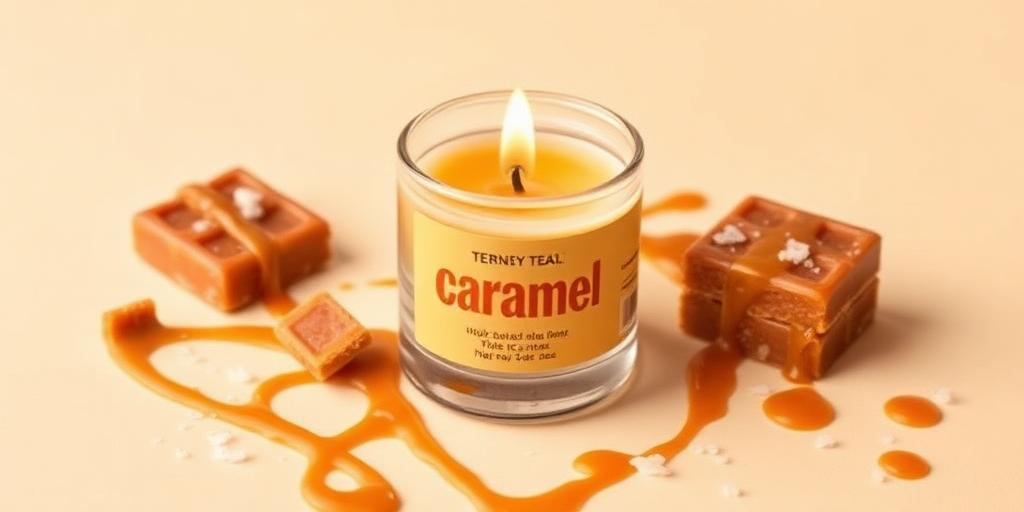 Salted Caramel scented tea light